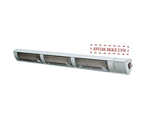 Max Power PLUS 3x1000W terrassevarmer – Avgir ikke lys!