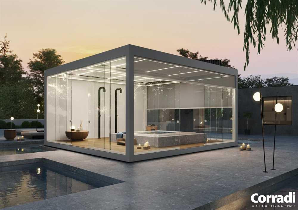 Corradi Imago Pergola - kanskje den beste pergola på markedet? Skreddersøm mulig